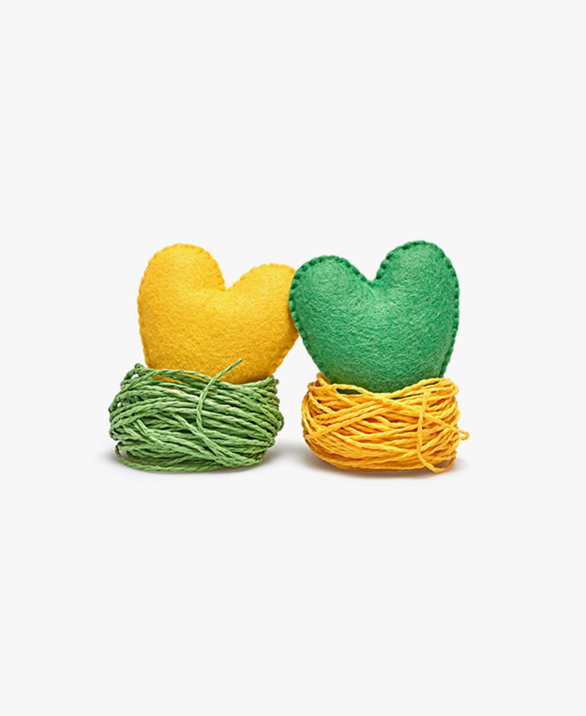 Heart knitting
